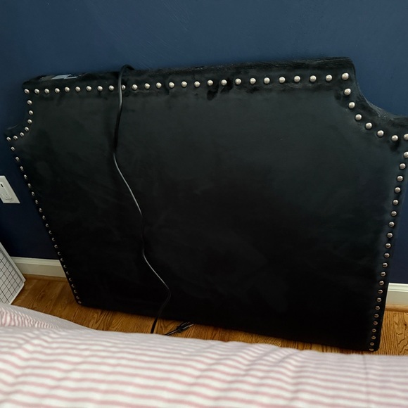 Black Studded Headboard